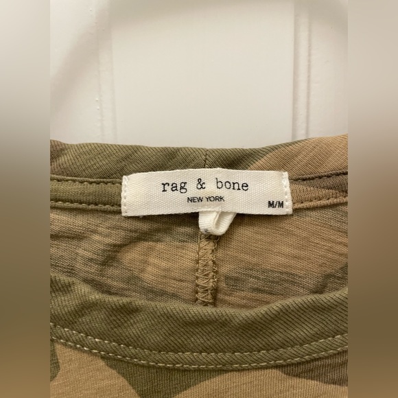 Rag & Bone Camo Cropped Long Sleeve Size M - Picture 5 of 8